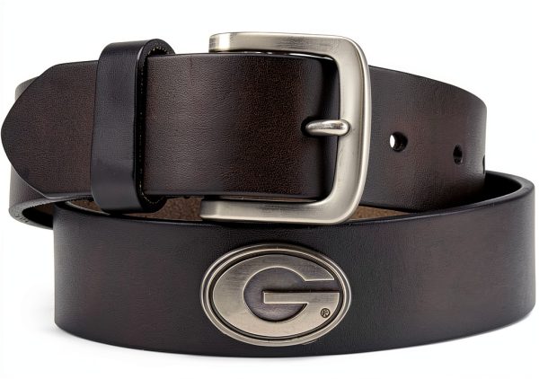 Golf Belt UGA-BOLP-BRW-46 Unisex Adult Buckle Closure-0