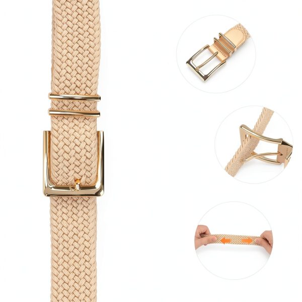 Elastic Golf Belt SNCEAW Stretch Woven for Men-1
