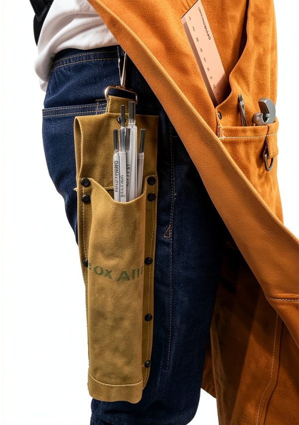 Fox Alloy Brown Leather Welding Rod Bag Snap-1