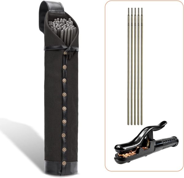 Welding Rod Holder Black Canvas WISEPRO-4