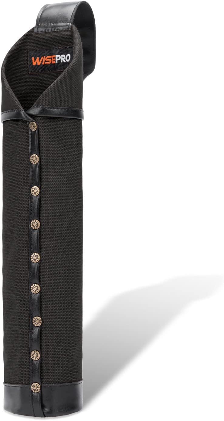 Welding rod holder made from dry-waxed canvas