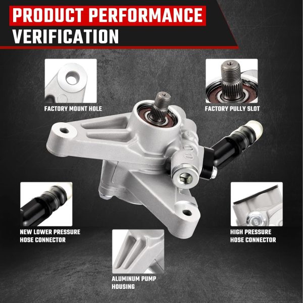 ISINFLASH Power Steering Pump for Honda Accord-3