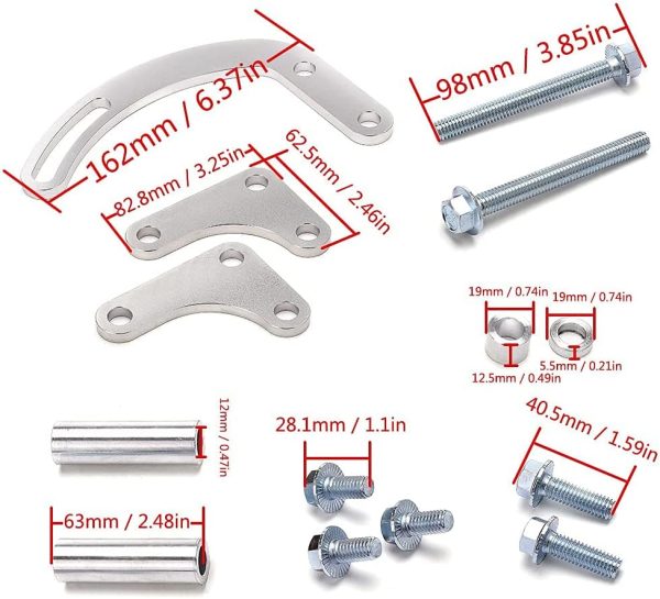 RJSPHH Power Steering Pump Kit Silver-5