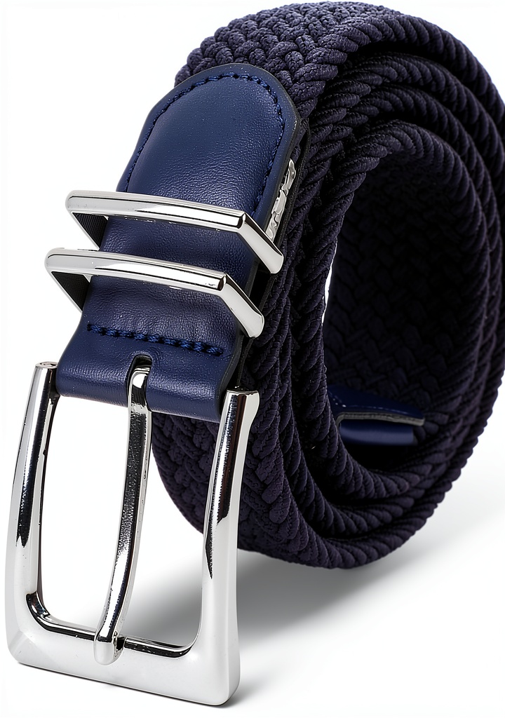 Elastic golf belt being worn on a golf course