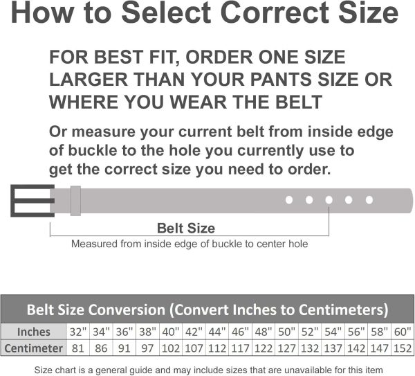 Genuine Leather Women's Golf Belt Black Large-4