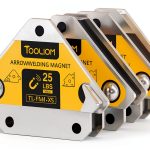 TOOLIOM Welding Magnet U‑Shape 25lb Hand Powered-0