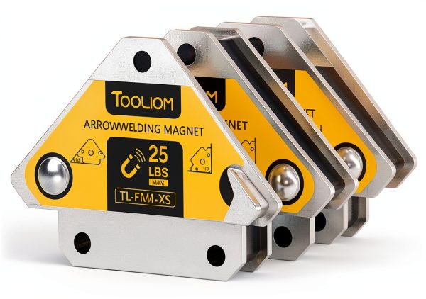 TOOLIOM Welding Magnet U‑Shape 25lb Hand Powered-0
