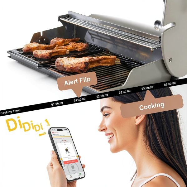 WiFi Sub-1G Meat Thermometer BBQOVN 7 NIST Sensors Unlimited Black-4