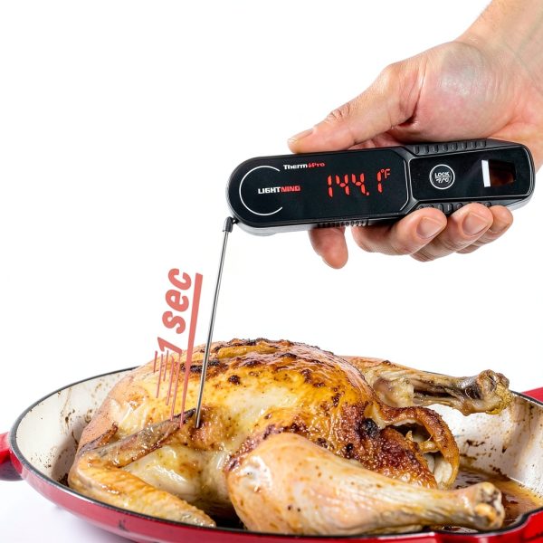 ThermoPro Lightning 1-Second Read Meat Thermometer Rotating-2
