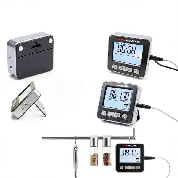 Meat Thermometer Alpha Grillers UM3058 Digital Probe - 7 USDA Temps-5
