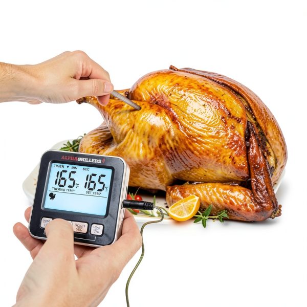 Meat Thermometer Alpha Grillers UM3058 Digital Probe - 7 USDA Temps-1