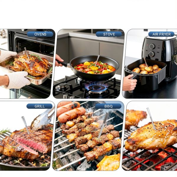 Smart Wireless Meat Thermometer LPSUK 2-Probe Digital Bluetooth IP67-6