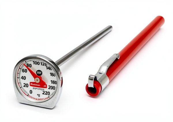 Rubbermaid Instant Read Food Thermometer Pocket Size Red FGTHP220DS-0
