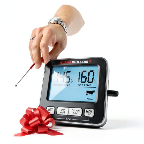 Meat Thermometer Alpha Grillers UM3058 Digital Probe - 7 USDA Temps-6
