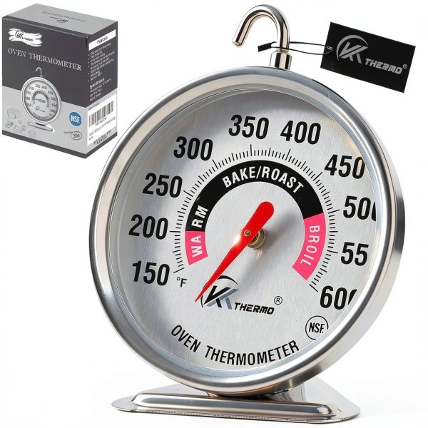 Oven Thermometer CloudHand 3‑inch Dial, Heat‑Resistant Steel 150‑600°F-0