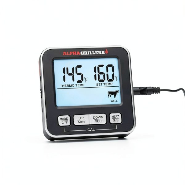 Meat Thermometer Alpha Grillers UM3058 Digital Probe - 7 USDA Temps-2