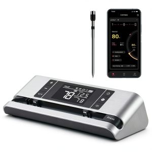 Wireless Smart Meat Thermometer HongKang Tech Dual-Probe 500FT Remote-0
