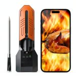 WiFi Bluetooth Meat Thermometer BBQOVN 7 Sensor Unlimited Range Black-0