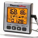 ThermoPro TP16S Digital Meat Thermometer for Cooking and Grilling, BBQ Food Thermometer with Backlight and Kitchen Timer, Grill Temperature Probe Thermometer for Smoker, Barbecue, Oven, Baking,Oil-0