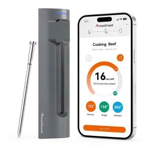 Wireless Meat Thermometer Meatmeet IP69 Waterproof 400ft Bluetooth-0