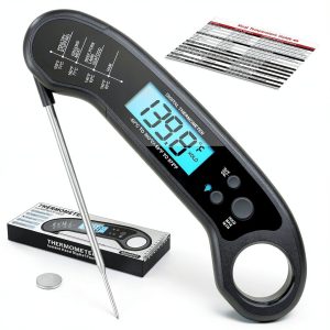 Meat Thermometer Digital, Instant Read Meat ThermometerI for Grill and Cooking, Waterproof Food Thermometer for Kitchen and Outside, BBQ, Turkey, Candy, Liquids, Beef-0