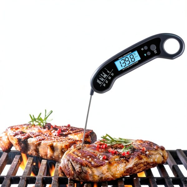 Meat Thermometer Digital, Instant Read Meat ThermometerI for Grill and Cooking, Waterproof Food Thermometer for Kitchen and Outside, BBQ, Turkey, Candy, Liquids, Beef-1