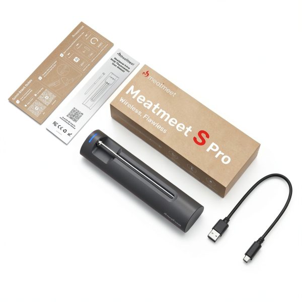 Wireless Meat Thermometer Meatmeet IP69 Waterproof 400ft Bluetooth-6