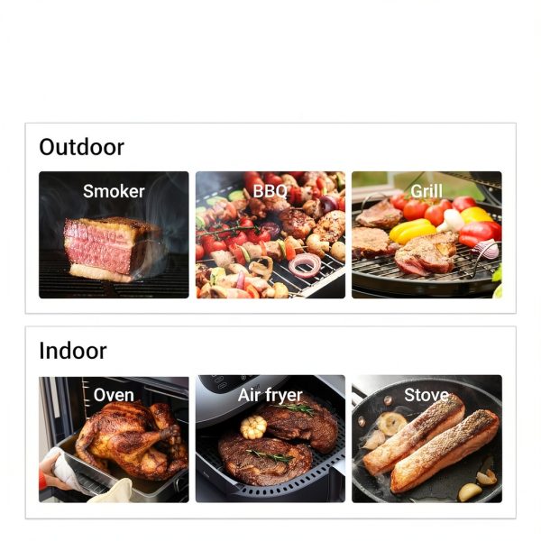 ThermoMaven Smart Bluetooth Wireless Meat Thermometer, 10X Enhanced Sub-1G Signal and Stability, Standalone Display Base, Certified Accuracy ±0.5°F, WiFi Unlimited Range for BBQ, Oven, Smoker, Grill-7