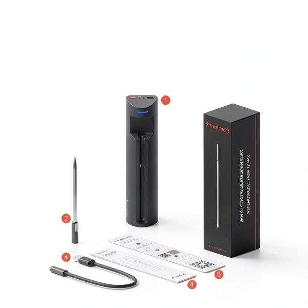 Pro WiFi Wireless Meat Thermometer Meatmeet Bluetooth Probe Waterproof-8